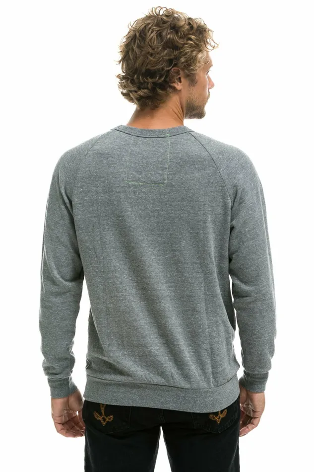Women NEVER STOP CHASING RAINBOWS CREW SWEATSHIRT 8211 HEATHER GREY Aviator Nation UnisexCrewSweatshirt Women NEVER STOP CHASING RAINBOWS CREW SWEATSHIRT 8211 HEATHER GREY Aviator Nation UnisexCrewSweatshirt
