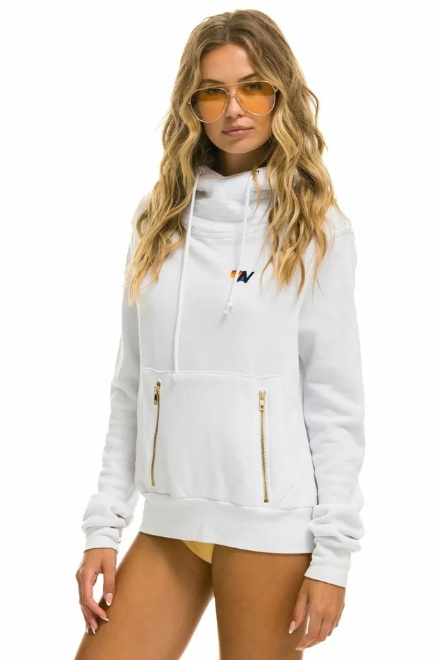 Women NINJA PULLOVER HOODIE 8211 WHITE Aviator Nation Hoodies Women NINJA PULLOVER HOODIE 8211 WHITE Aviator Nation Hoodies