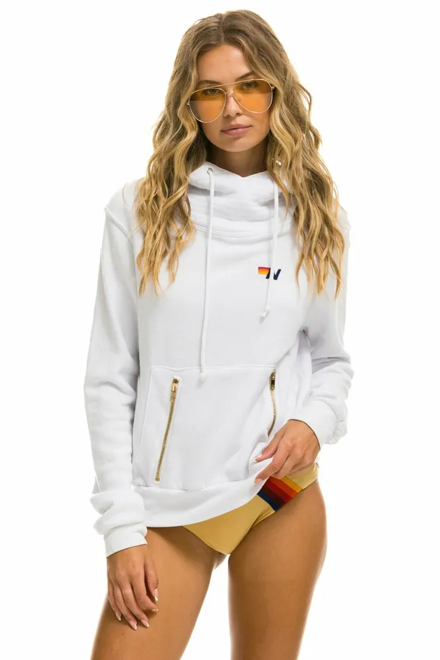 Women NINJA PULLOVER HOODIE 8211 WHITE Aviator Nation Hoodies Women NINJA PULLOVER HOODIE 8211 WHITE Aviator Nation Hoodies
