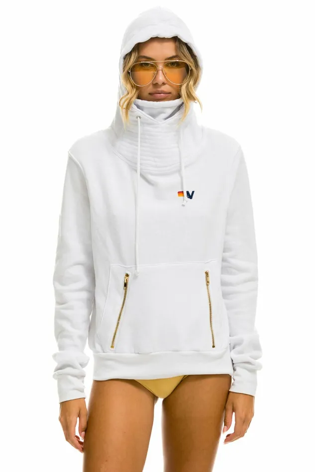 Women NINJA PULLOVER HOODIE 8211 WHITE Aviator Nation Hoodies Women NINJA PULLOVER HOODIE 8211 WHITE Aviator Nation Hoodies