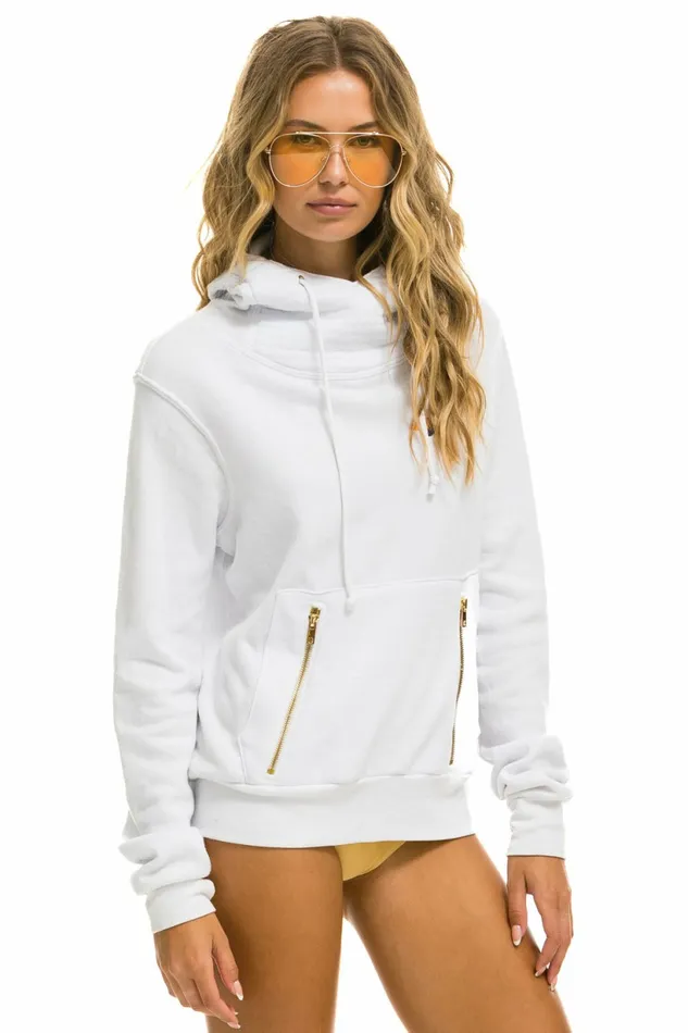 Women NINJA PULLOVER HOODIE 8211 WHITE Aviator Nation Hoodies Women NINJA PULLOVER HOODIE 8211 WHITE Aviator Nation Hoodies