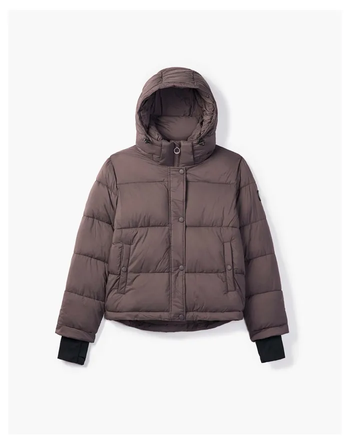 Women Noize ARIEL Short Length Puffer Plum Madewell Jackets