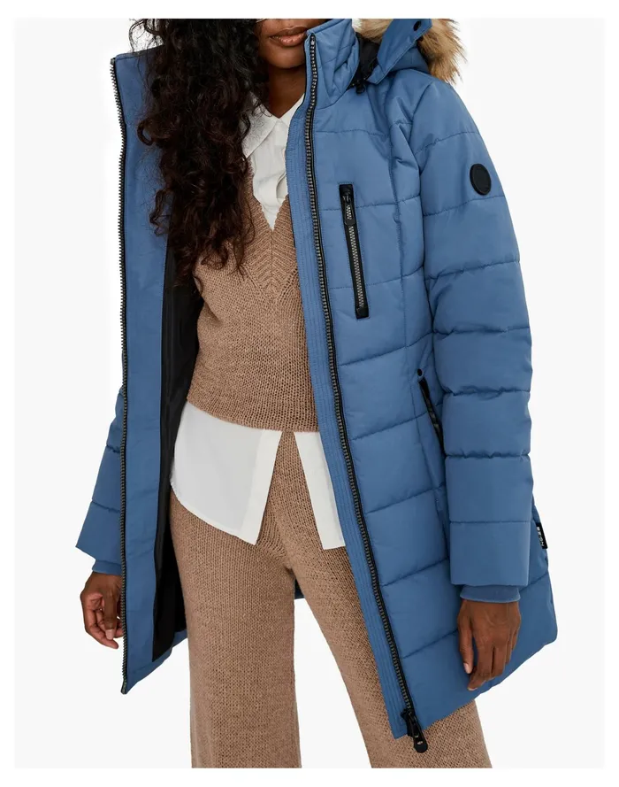 Women Noize HANNAH Mid Length Parka Steel Madewell Jackets Women Noize HANNAH Mid Length Parka Steel Madewell Jackets