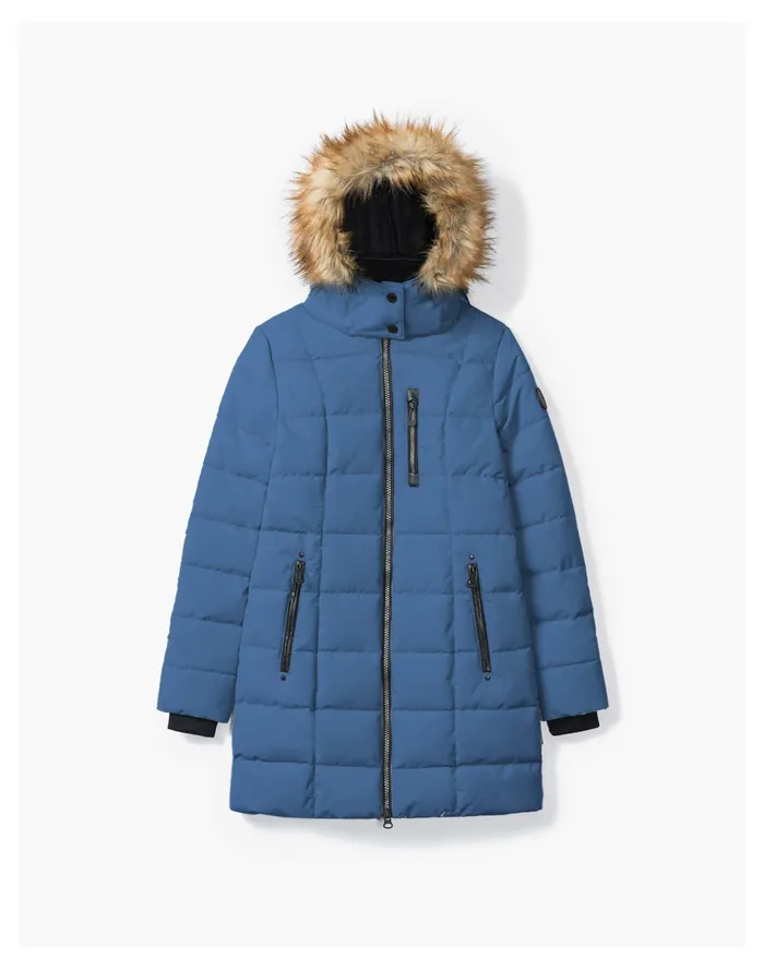 Women Noize HANNAH Mid Length Parka Steel Madewell Jackets Women Noize HANNAH Mid Length Parka Steel Madewell Jackets