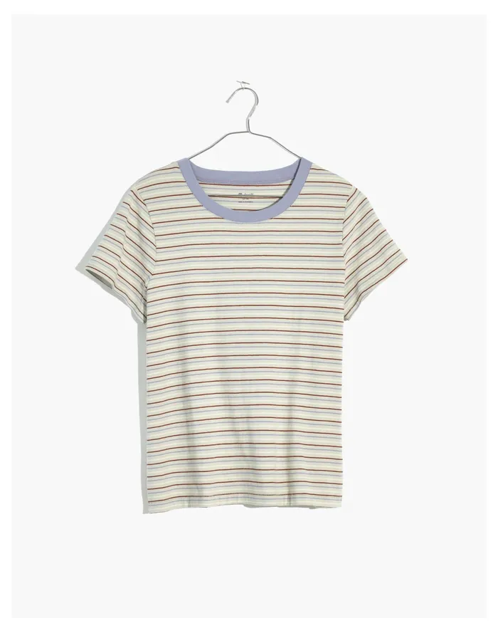 Women Northside Vintage Tee In Quinwood Stripe Ashen Sage Madewell Tees Women Northside Vintage Tee In Quinwood Stripe Ashen Sage Madewell Tees