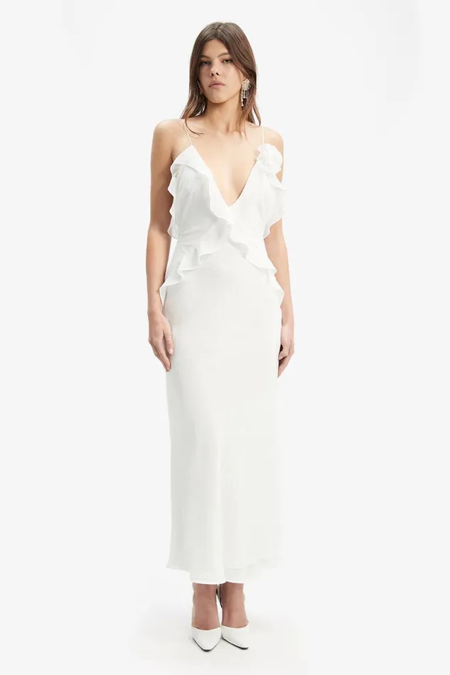 Women Occasion Dresses Bardot Olea Maxi Dress In Orchid Wht Orchid Wht
