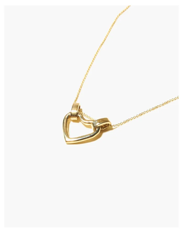Women Odette New York Beau Heart Necklace Gold Madewell Necklaces