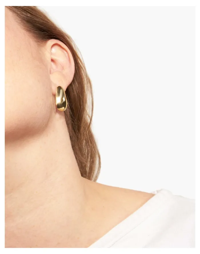 Women Odette Shield Earrings Brass Madewell Earrings Women Odette Shield Earrings Brass Madewell Earrings