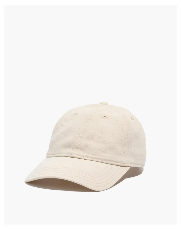 Women Organic Cotton Broken In Baseball Cap Alabaster Madewell Hats