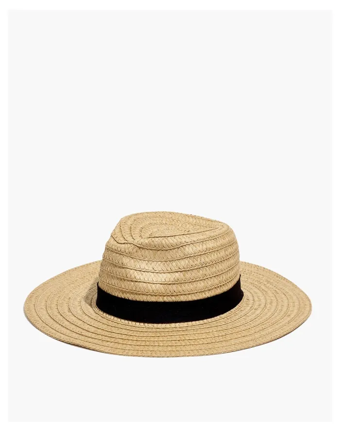Women Packable Braided Straw Hat Natural Multi Madewell Hats