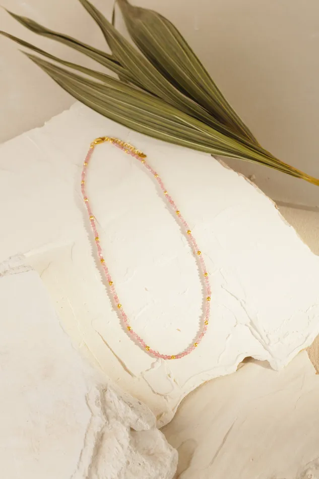 Women Padma Tourmaline Rose Necklace Des Petits Hauts Jewellery Dph X Feeka
