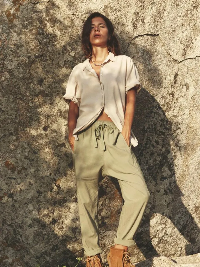 Women Pants and Jumpsuits Xirena Dark Seagrass Draper Pant