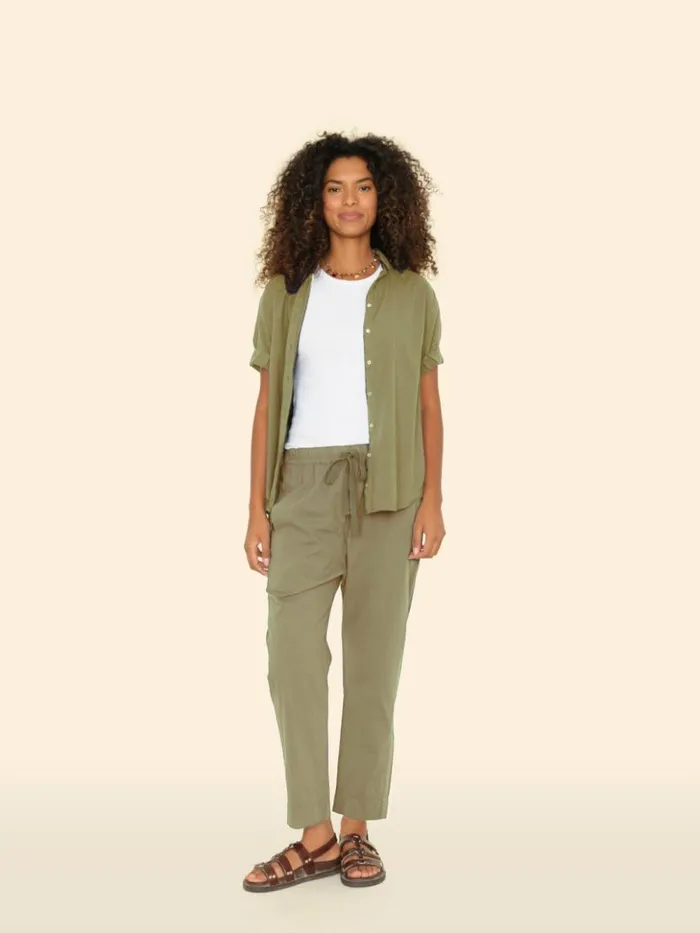 Women Pants and Jumpsuits Xirena Dark Seagrass Draper Pant