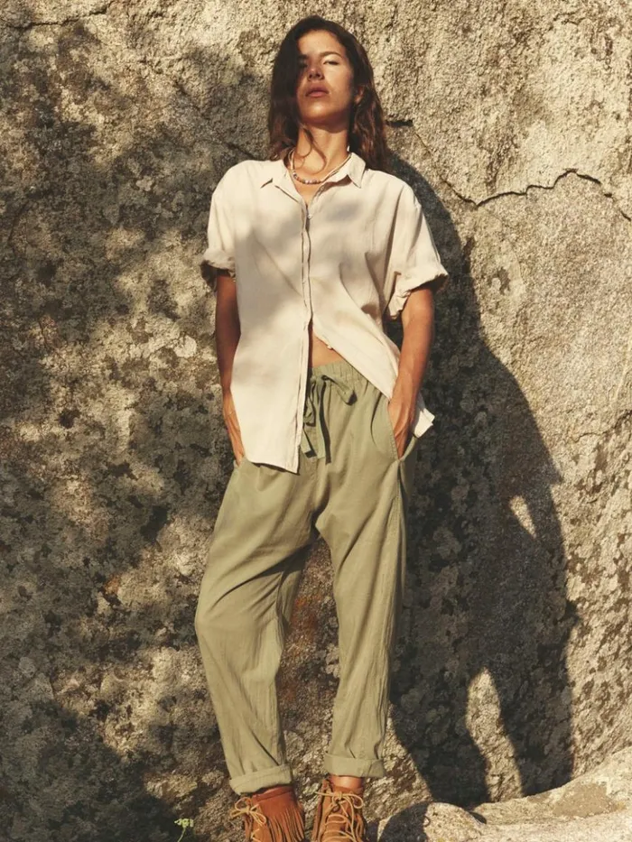 Women Pants and Jumpsuits Xirena Dark Seagrass Draper Pant