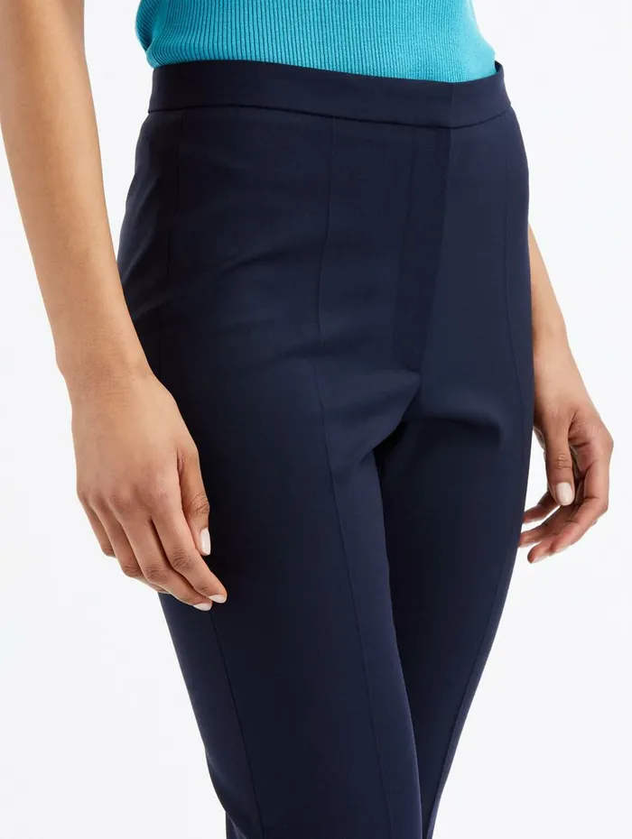 Women Pants and Skirts Oscar De La Renta Flared Skinny Pant Navy Women Pants and Skirts Oscar De La Renta Flared Skinny Pant Navy