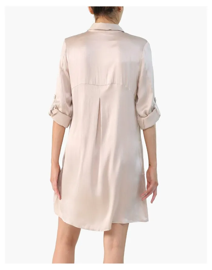 Women Papinelle Sleepwear Pure Silk Nightshirt Nude Madewell Pajamas Women Papinelle Sleepwear Pure Silk Nightshirt Nude Madewell Pajamas