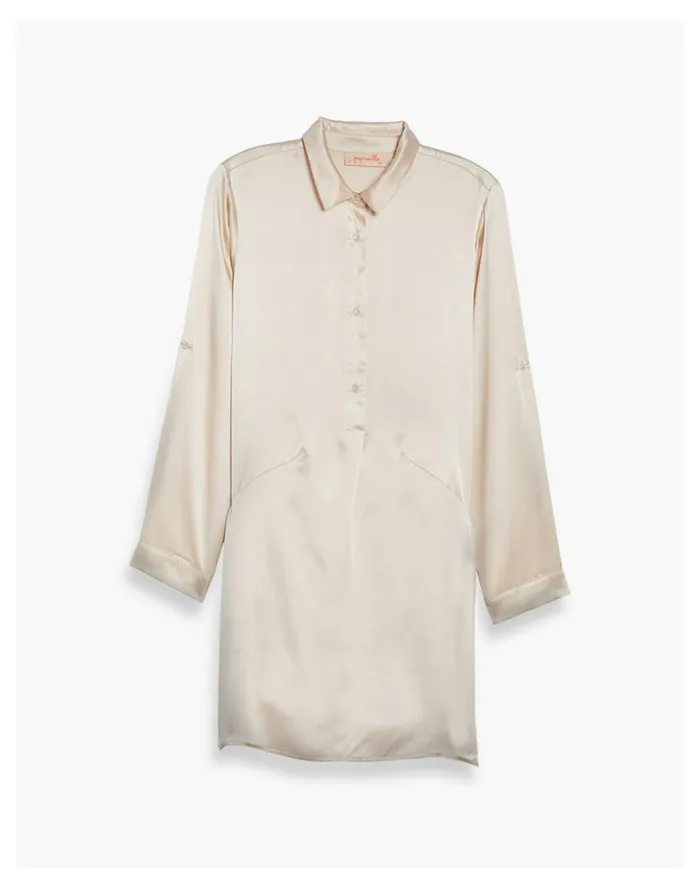 Women Papinelle Sleepwear Pure Silk Nightshirt Nude Madewell Pajamas Women Papinelle Sleepwear Pure Silk Nightshirt Nude Madewell Pajamas