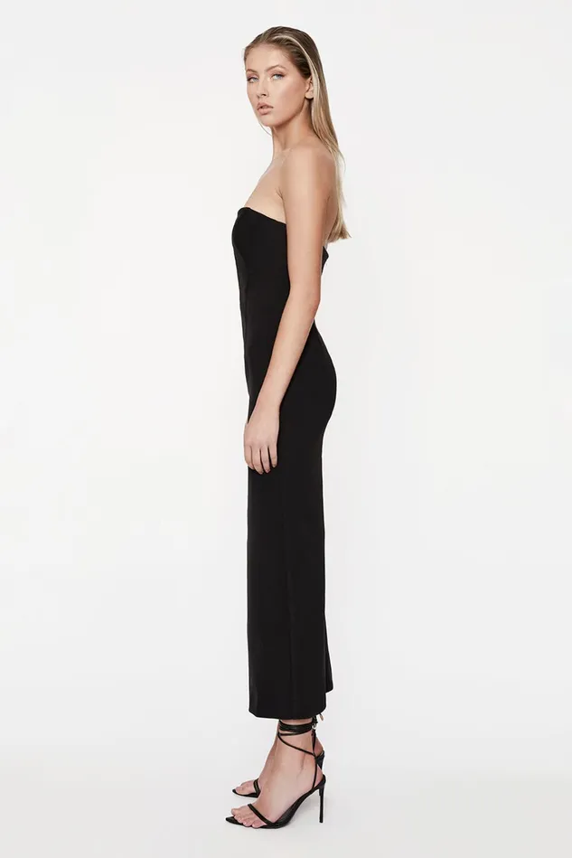 Women Party Dresses Bardot Eleni Midi Dress In Black Black Women Party Dresses Bardot Eleni Midi Dress In Black Black