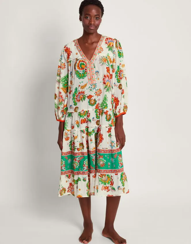 Women Pearl Kaftan Dress Ivory Monsoon Dresses