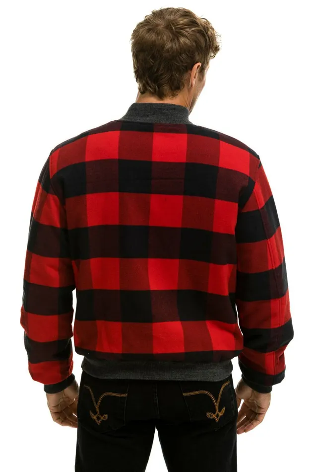 Women PLAID UNISEX VARSITY JACKET 8211 BUFFALO PLAID Aviator Nation UnisexTees Women PLAID UNISEX VARSITY JACKET 8211 BUFFALO PLAID Aviator Nation UnisexTees