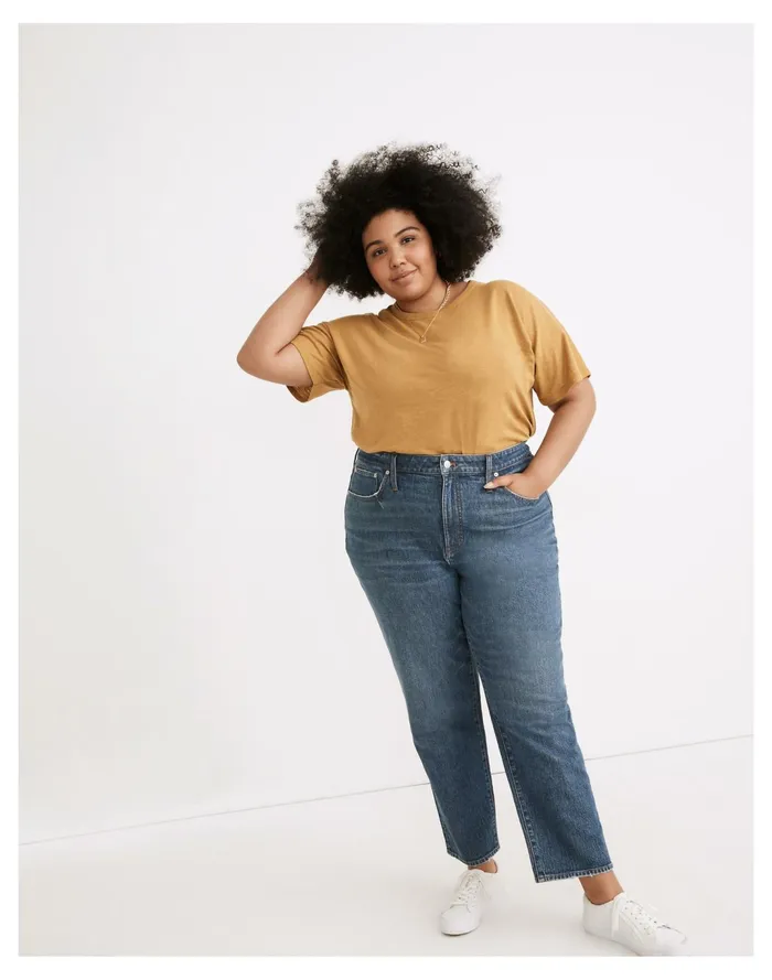 Women Plus Classic Straight Jeans In Corson Wash Corson Wash Madewell Jeans