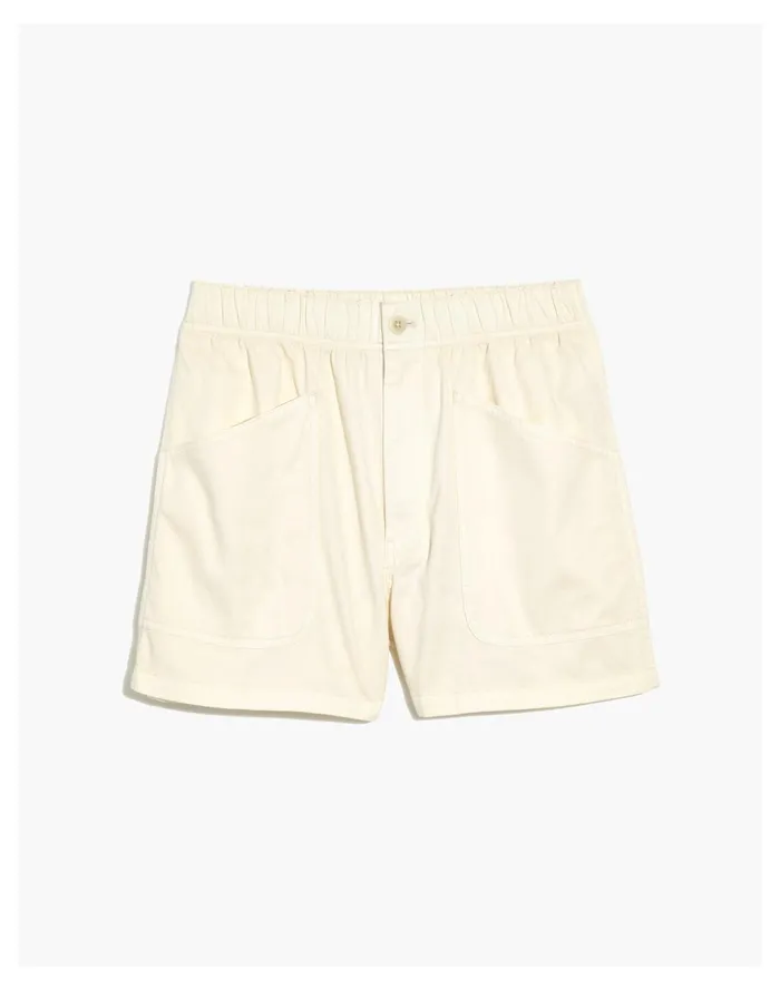 Women Plus Garment Dyed Pull On Utility Shorts Vintage Canvas Madewell Shorts