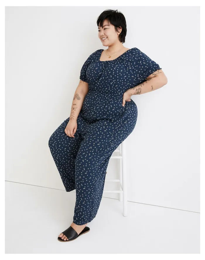 Women Plus Sophia Jumpsuit In Bandana Flower Twilight Madewell Jumpsuits and Overalls Women Plus Sophia Jumpsuit In Bandana Flower Twilight Madewell Jumpsuits and Overalls