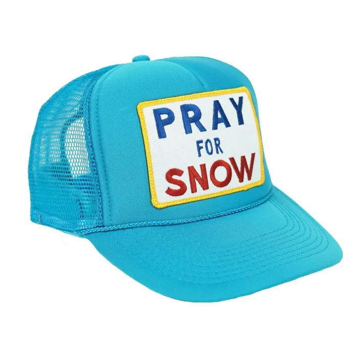Women PRAY FOR SNOW VINTAGE TRUCKER HAT Aviator Nation TruckerHats Women PRAY FOR SNOW VINTAGE TRUCKER HAT Aviator Nation TruckerHats