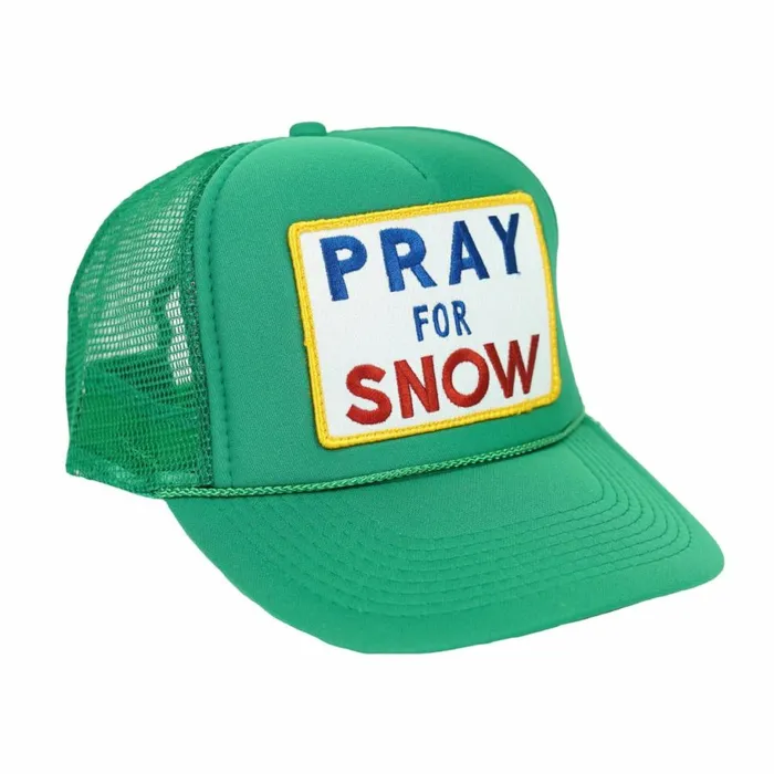 Women PRAY FOR SNOW VINTAGE TRUCKER HAT Aviator Nation TruckerHats Women PRAY FOR SNOW VINTAGE TRUCKER HAT Aviator Nation TruckerHats