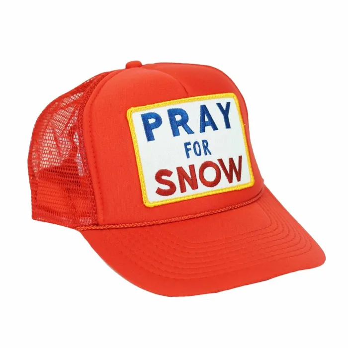 Women PRAY FOR SNOW VINTAGE TRUCKER HAT Aviator Nation TruckerHats Women PRAY FOR SNOW VINTAGE TRUCKER HAT Aviator Nation TruckerHats