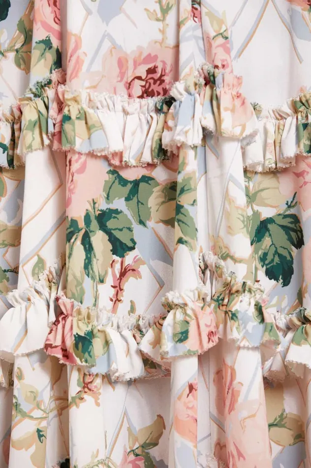 Women Printed Dresses Needle and Thread Harlequin Rose Crepe Ankle Gown Multi Women Printed Dresses Needle and Thread Harlequin Rose Crepe Ankle Gown Multi