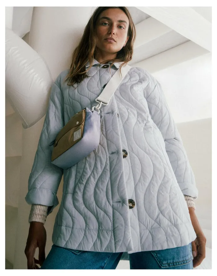 Women Quilted Belrose Shirt Jacket Cool Fog Madewell Jackets Women Quilted Belrose Shirt Jacket Cool Fog Madewell Jackets