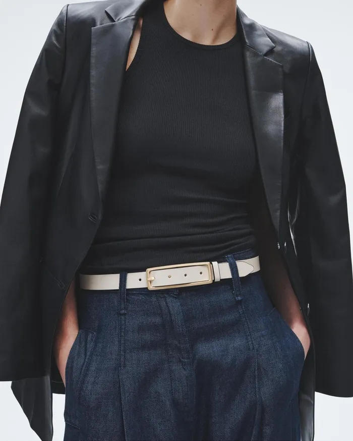 Women Rag and Bone Belts Small Rebound Belt Greige Women Rag and Bone Belts Small Rebound Belt Greige