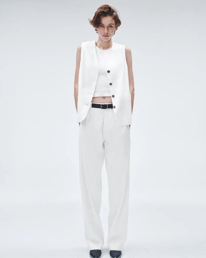 Women Rag and Bone Pants Donovan Linen Pant White