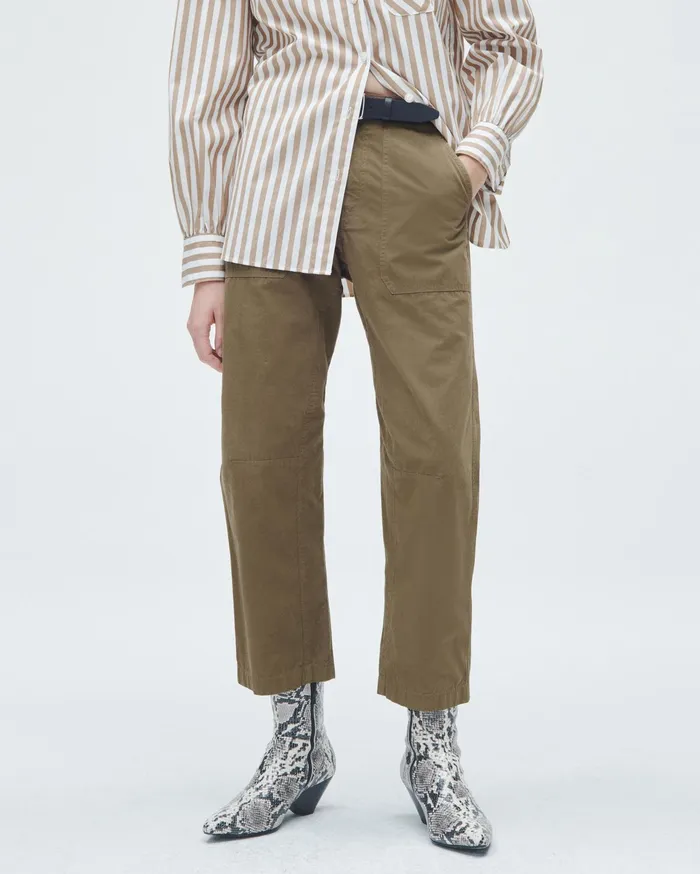 Women Rag and Bone Pants Leyton Workwear Cotton Pant Olive Green Women Rag and Bone Pants Leyton Workwear Cotton Pant Olive Green