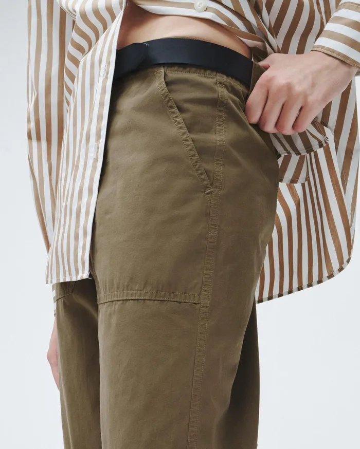 Women Rag and Bone Pants Leyton Workwear Cotton Pant Olive Green Women Rag and Bone Pants Leyton Workwear Cotton Pant Olive Green
