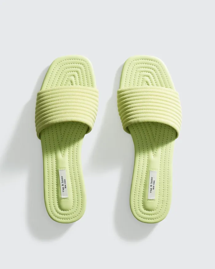 Women Rag and Bone Sandals Ellis Slide Gem Green Women Rag and Bone Sandals Ellis Slide Gem Green