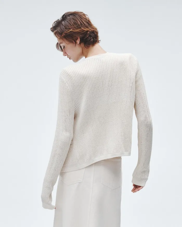 Women Rag and Bone Sweaters Viola Cotton Cardigan Turtledove Women Rag and Bone Sweaters Viola Cotton Cardigan Turtledove
