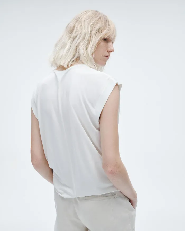 Women Rag and Bone TShirts Jenna Tee Ivory Women Rag and Bone TShirts Jenna Tee Ivory