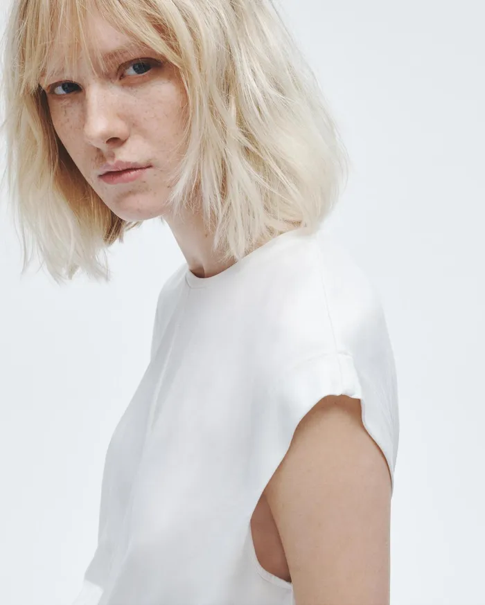 Women Rag and Bone TShirts Jenna Tee Ivory Women Rag and Bone TShirts Jenna Tee Ivory