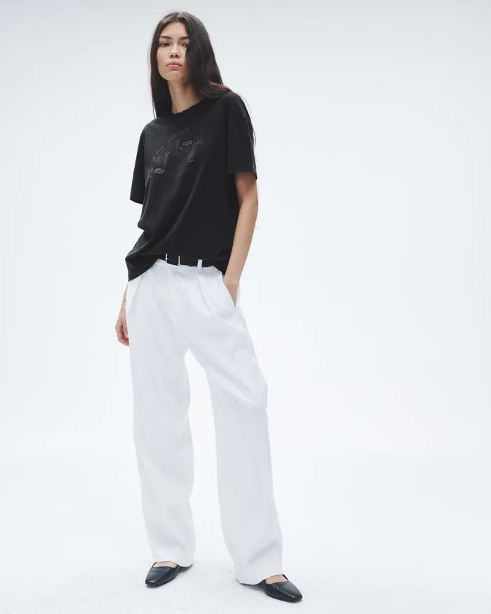 Women Rag and Bone TShirts Mica City Tee Black Women Rag and Bone TShirts Mica City Tee Black