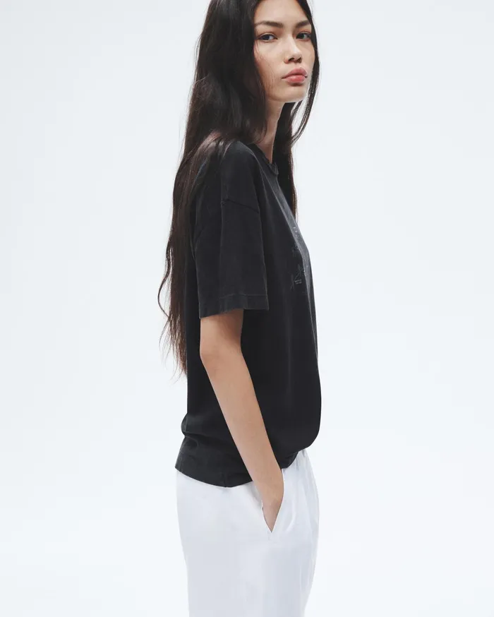 Women Rag and Bone TShirts Mica City Tee Black Women Rag and Bone TShirts Mica City Tee Black