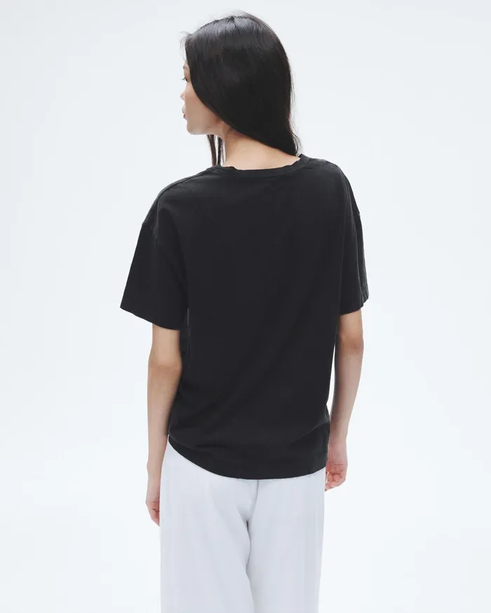 Women Rag and Bone TShirts Mica City Tee Black Women Rag and Bone TShirts Mica City Tee Black