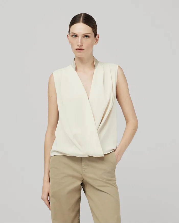 Women Rag and Bone Tops Meredith Satin Blouse Ivory Women Rag and Bone Tops Meredith Satin Blouse Ivory