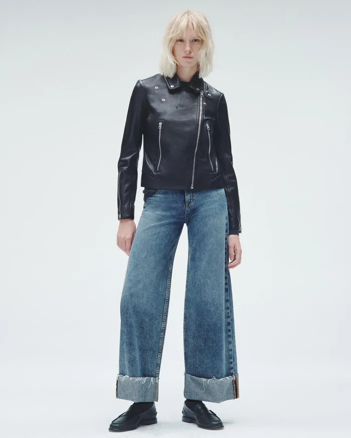 Women Rag and Bone WideLeg Sofie Ankle Ultra Wide Pebbles