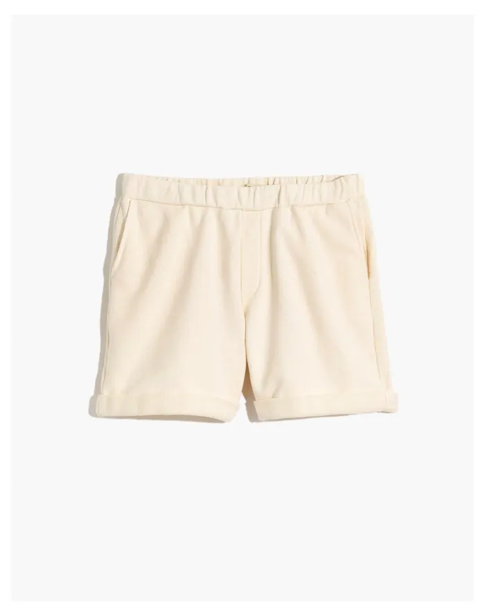 Women Resourced Cotton Cuffed Sweatshorts Antique Cream Madewell Tees Women Resourced Cotton Cuffed Sweatshorts Antique Cream Madewell Tees