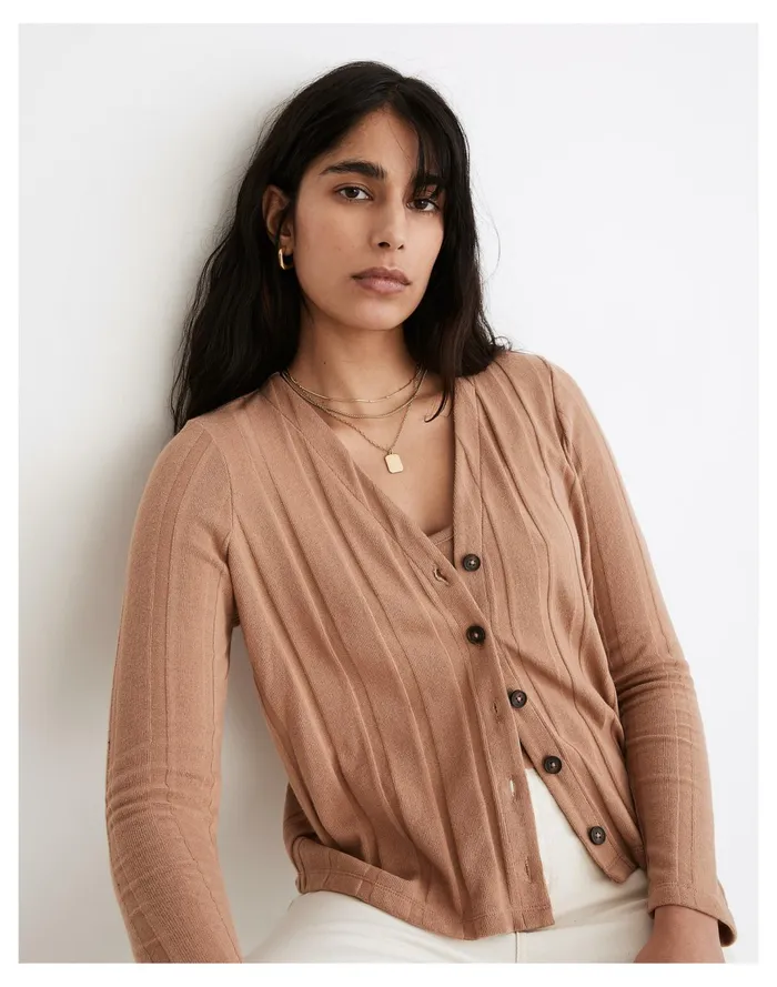 Women Ribbed Sweater Knit Cardigan Faded Earth Madewell Sweaters Women Ribbed Sweater Knit Cardigan Faded Earth Madewell Sweaters