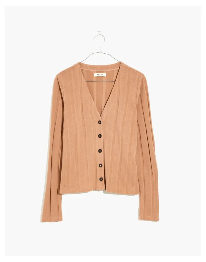 Women Ribbed Sweater Knit Cardigan Faded Earth Madewell Sweaters Women Ribbed Sweater Knit Cardigan Faded Earth Madewell Sweaters