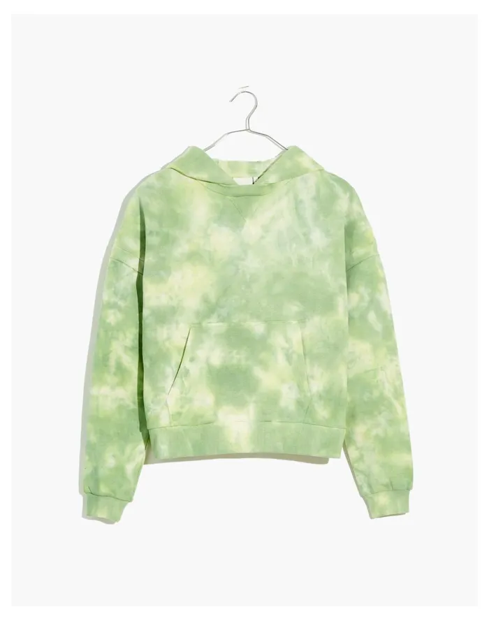 Women Richer Poorer Recycled Fleece Hoodie Sweatshirt In Tie Dye Green Storm Madewell Sweatshirts and Sweatpants Women Richer Poorer Recycled Fleece Hoodie Sweatshirt In Tie Dye Green Storm Madewell Sweatshirts and Sweatpants