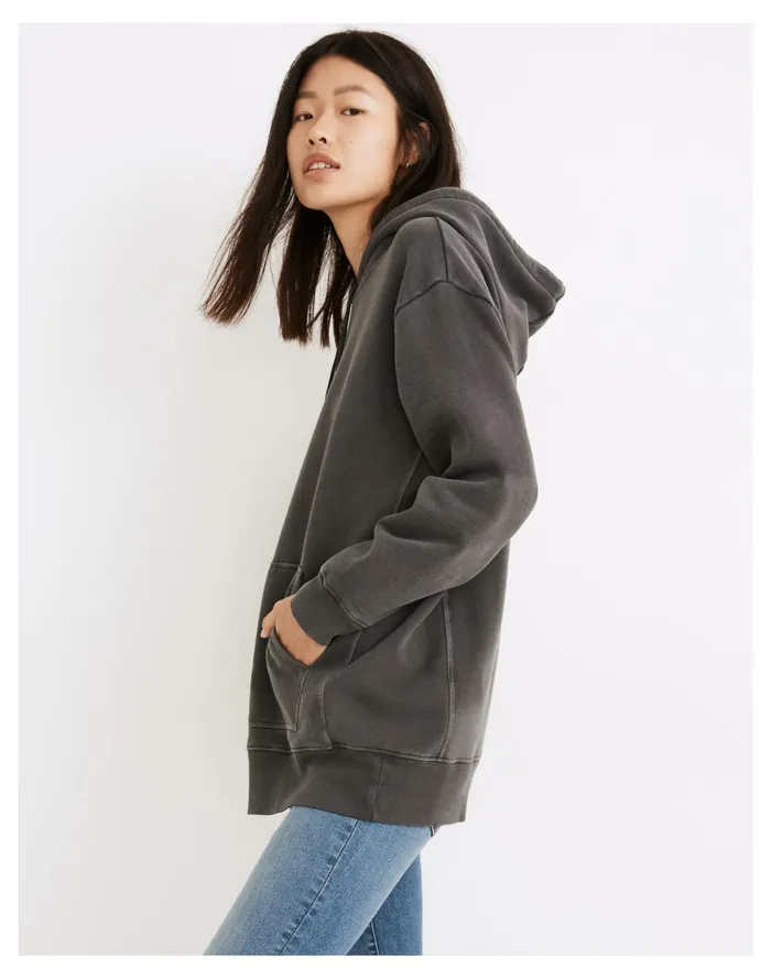 Women Rivet and Thread Garment Dyed Oversized Hoodie Sweatshirt Coal Madewell Sweatshirts and Sweatpants Women Rivet and Thread Garment Dyed Oversized Hoodie Sweatshirt Coal Madewell Sweatshirts and Sweatpants